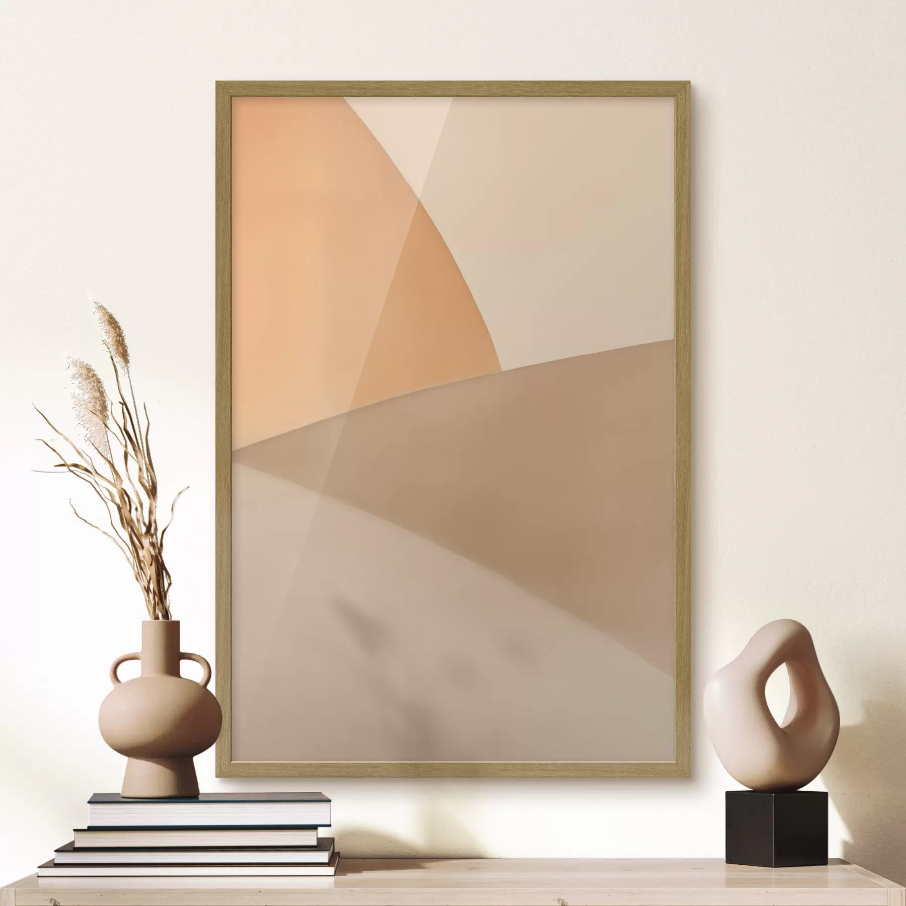 Fototapete Sanfte beige Geometrie f50396