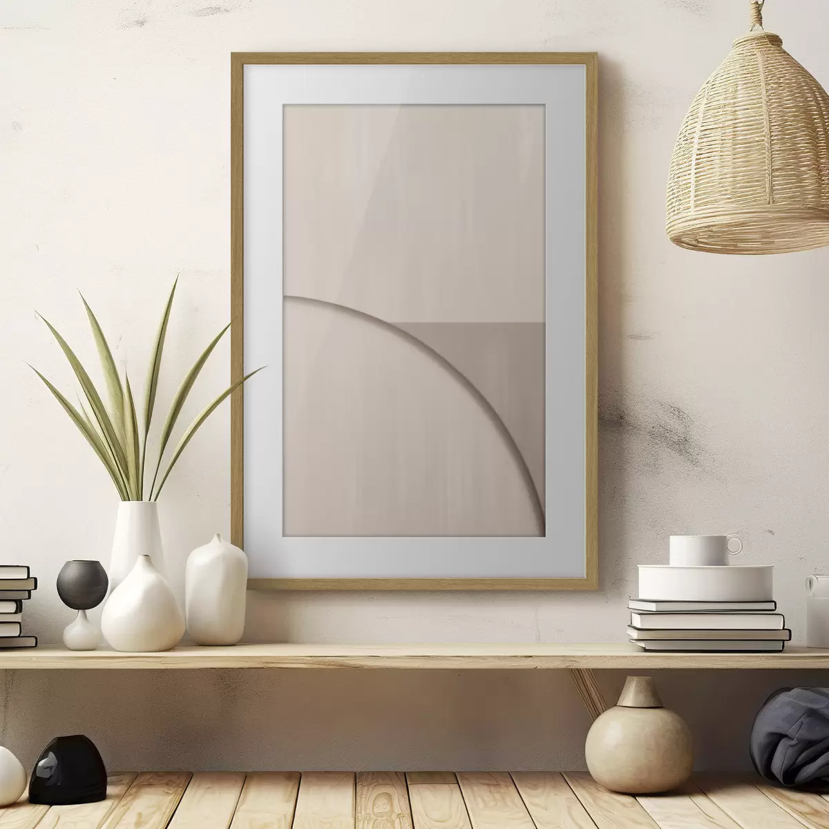Poster Minimalistische Komposition in Beigetönen f50398