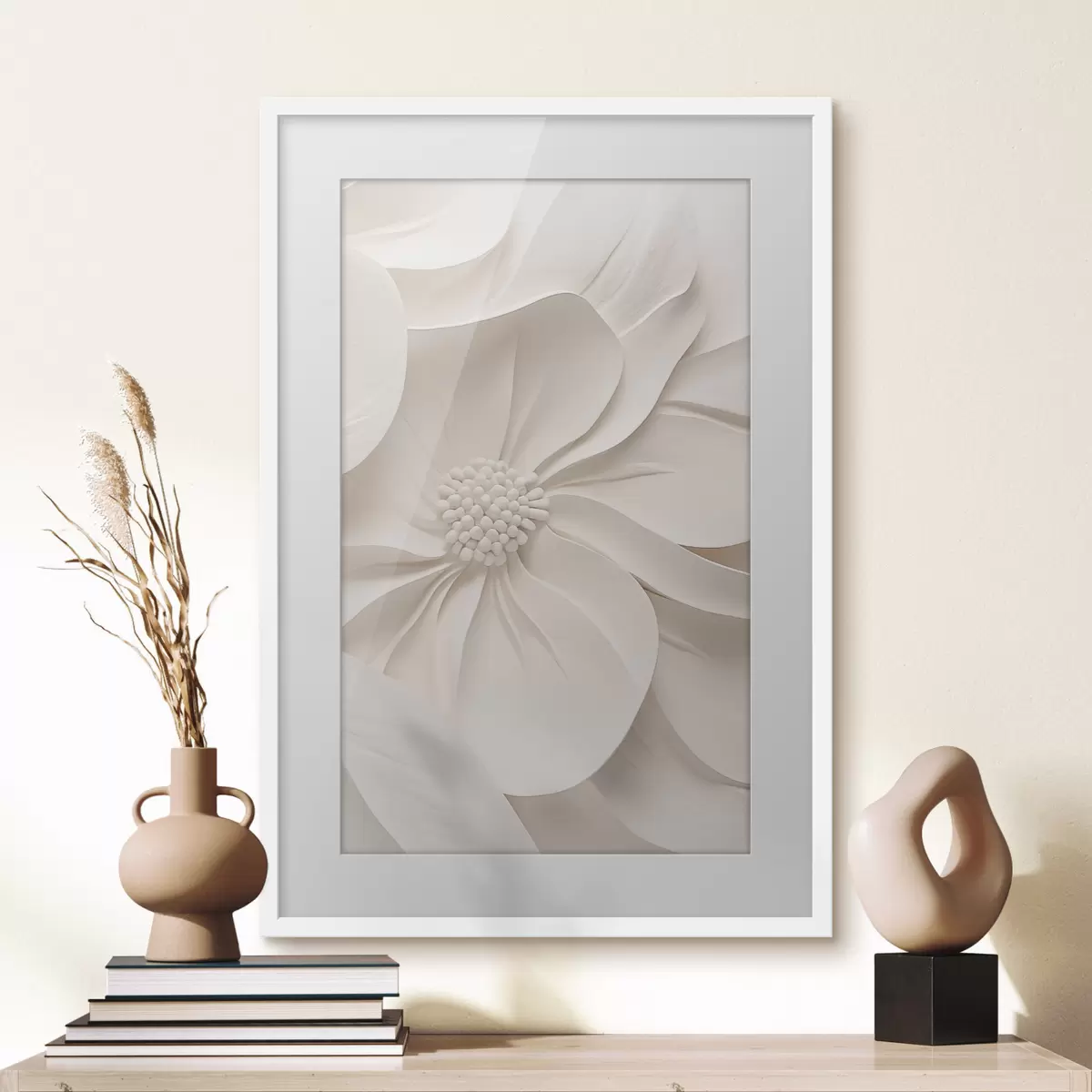 Poster Relief „Offene Blume“ f50400