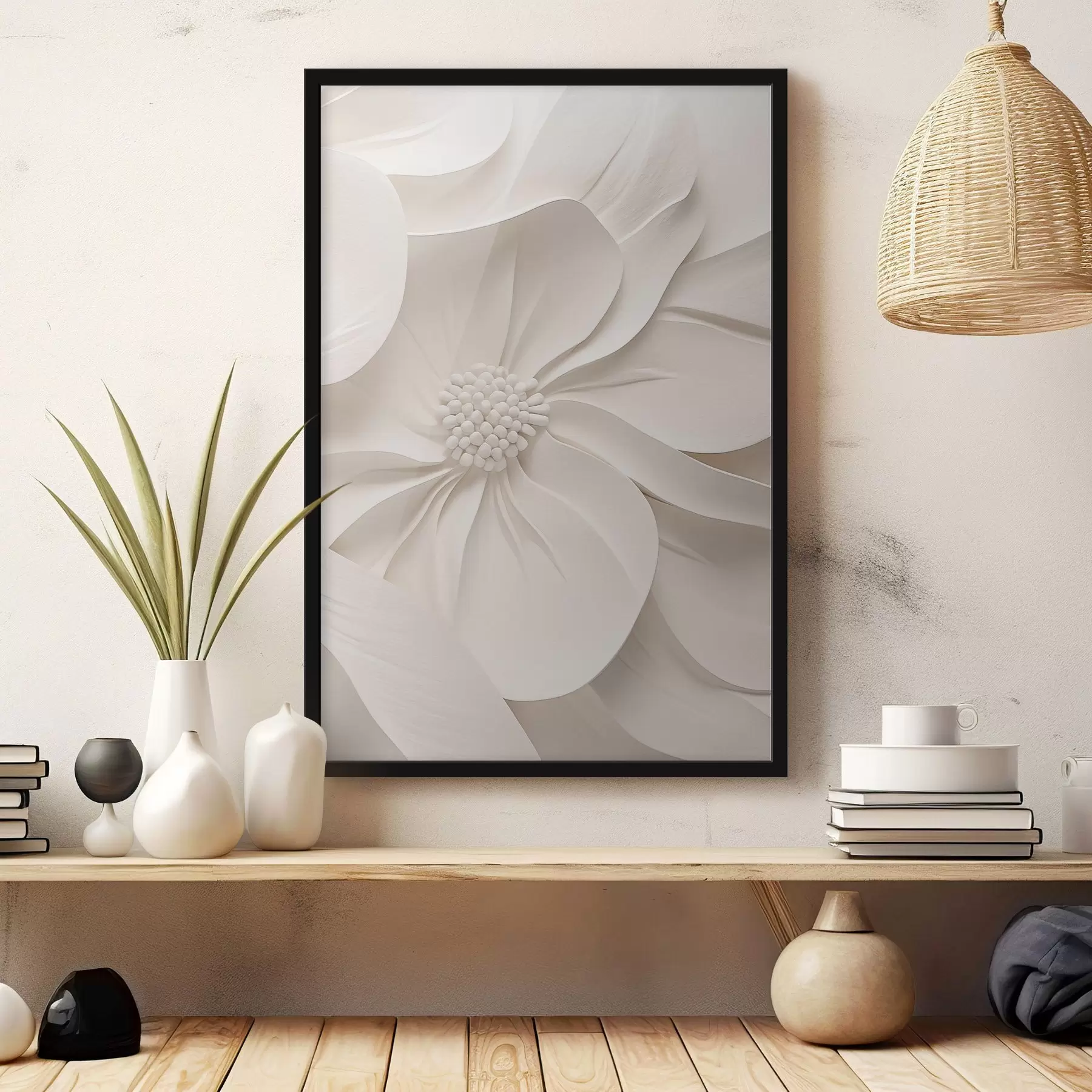 Fototapete Relief „Offene Blume“ f50400