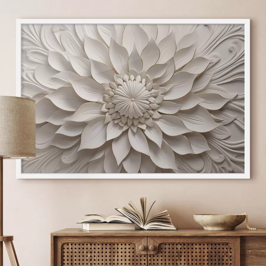 Fototapete Relief einer Perlendahlie f50402