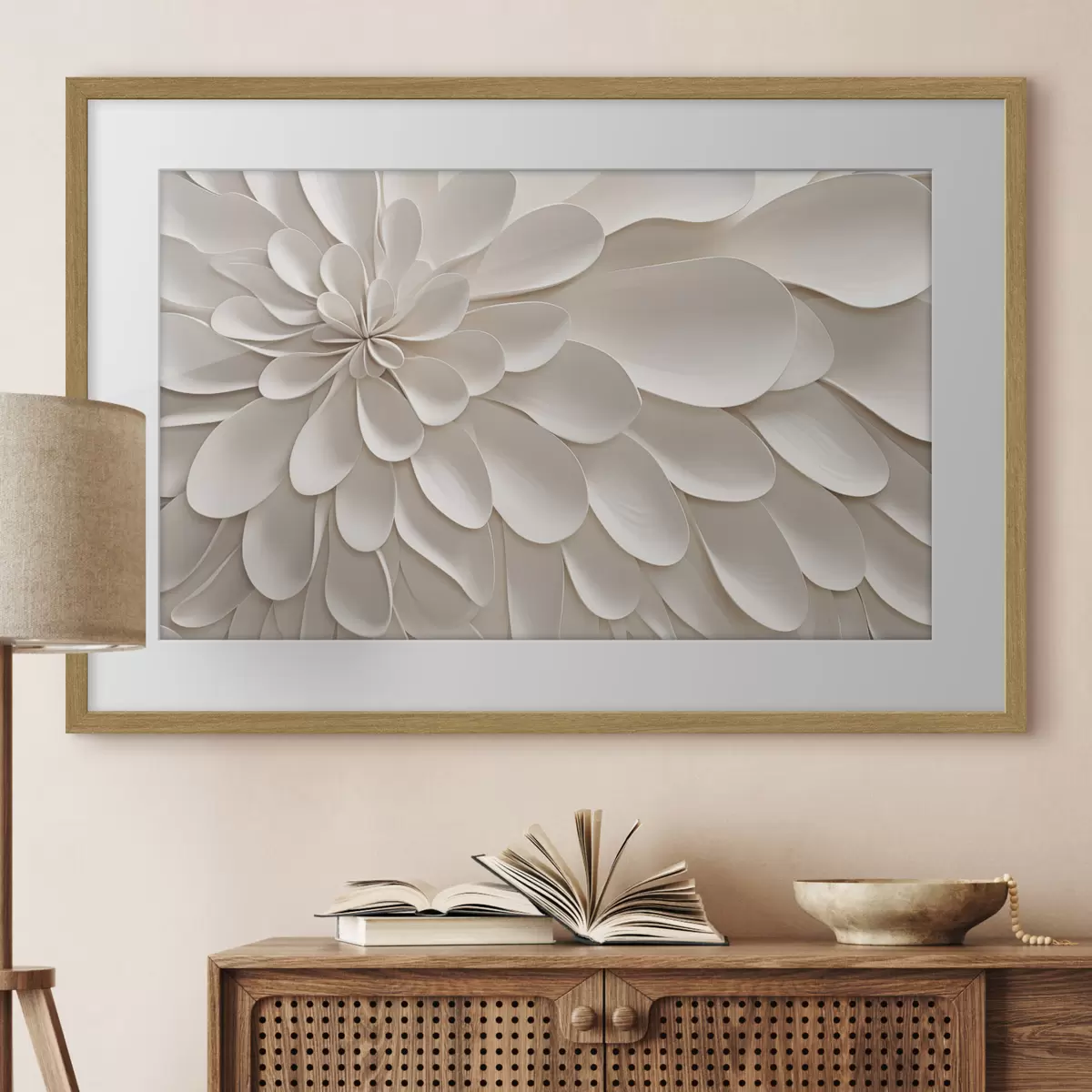 Poster Horizontale Gips-Kunst f50405