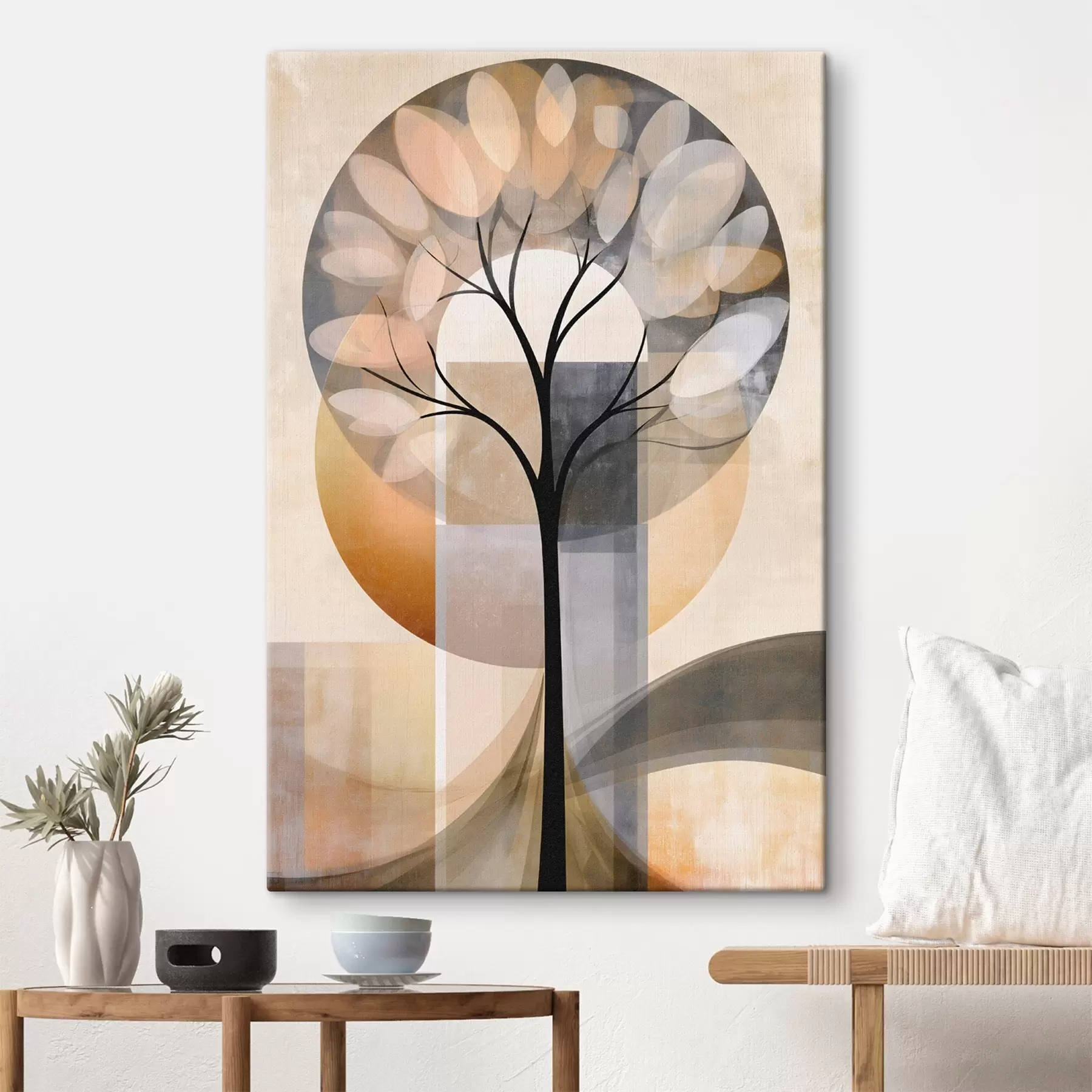 Fototapete Ein abstrakter Baum im skandinavischen Stil s50489