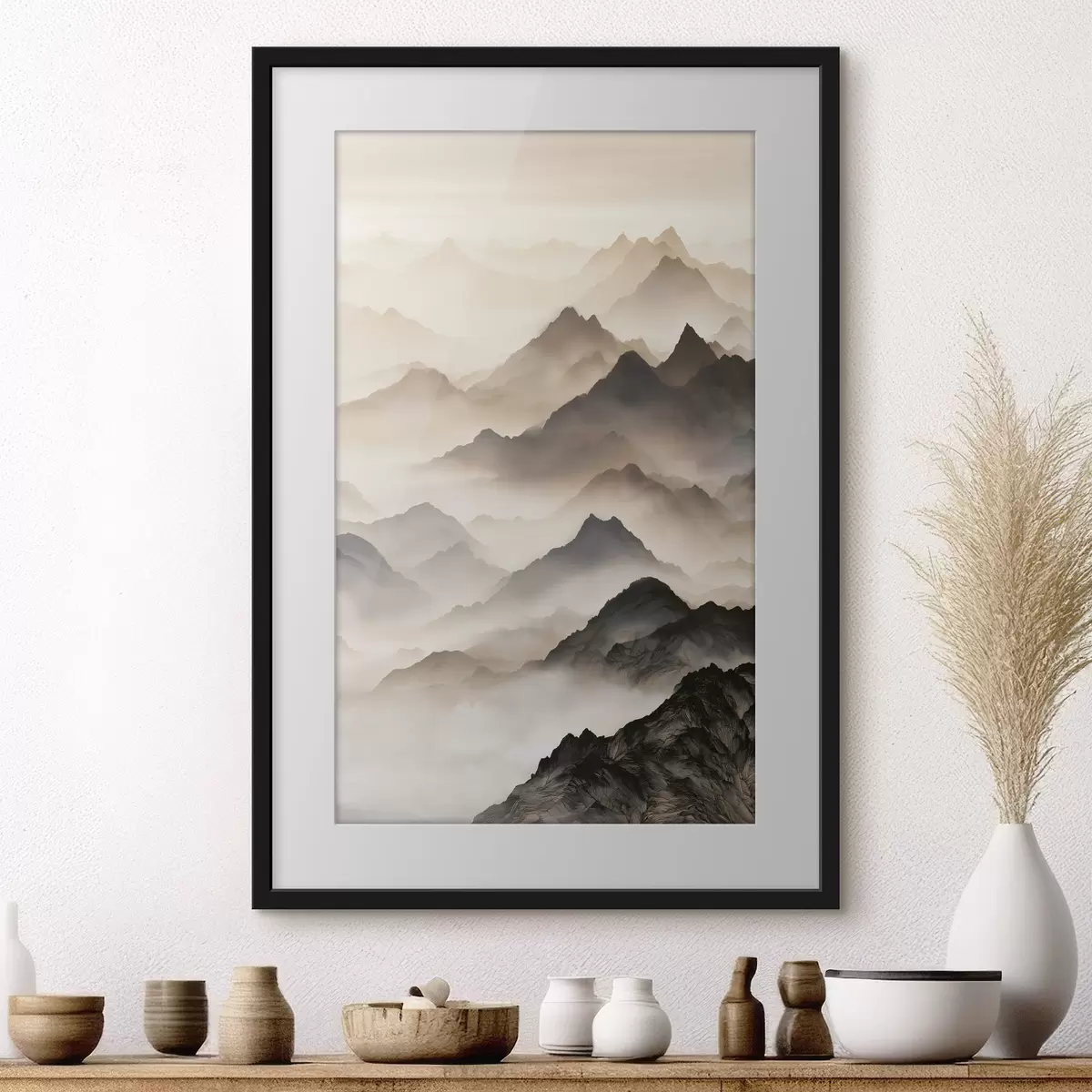 Poster Die Nebelberge f50468