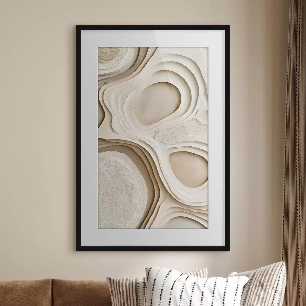 Poster Abstrakte Texturen mit Schichteffekt f50511