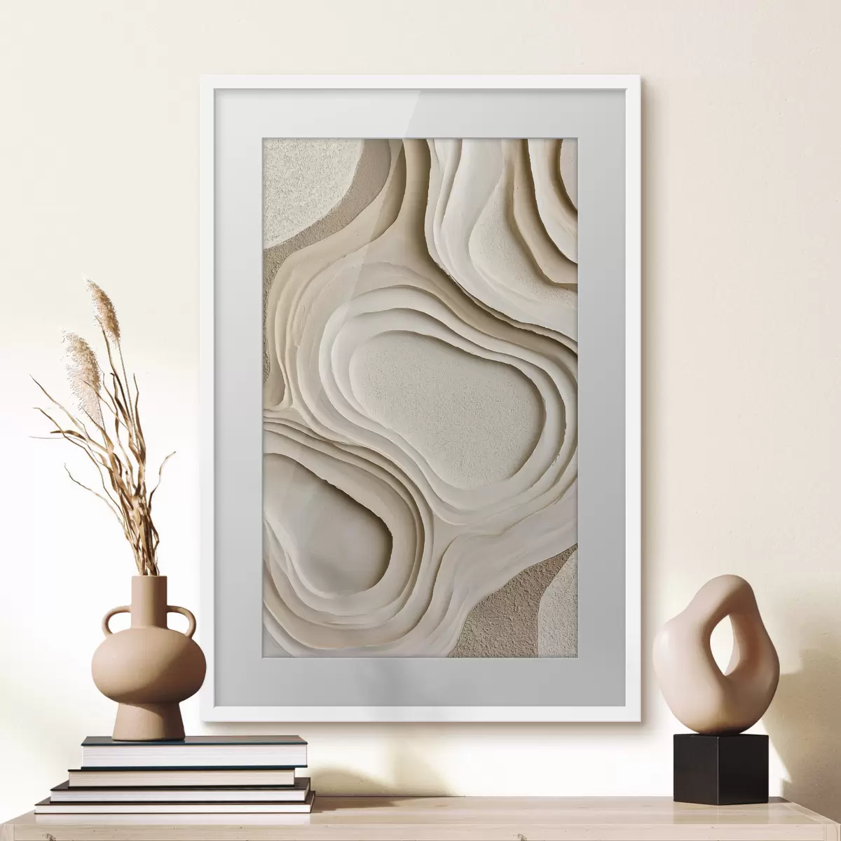 Poster Abstrakte Texturen mit Schichteffekt f50512
