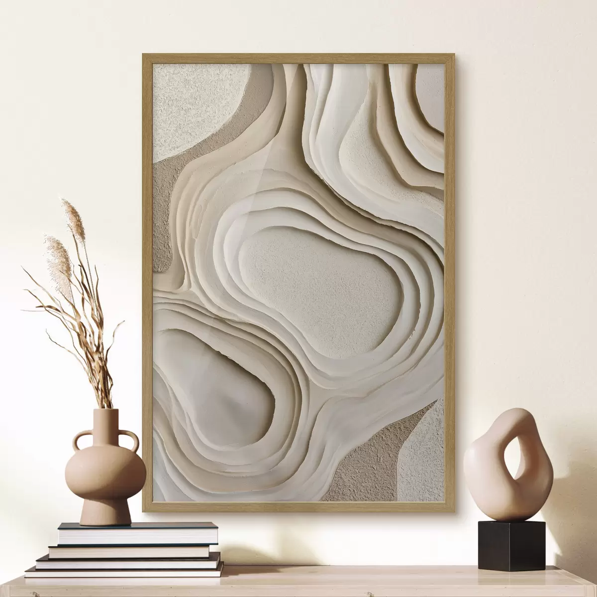 Poster Abstrakte Texturen mit Schichteffekt f50512