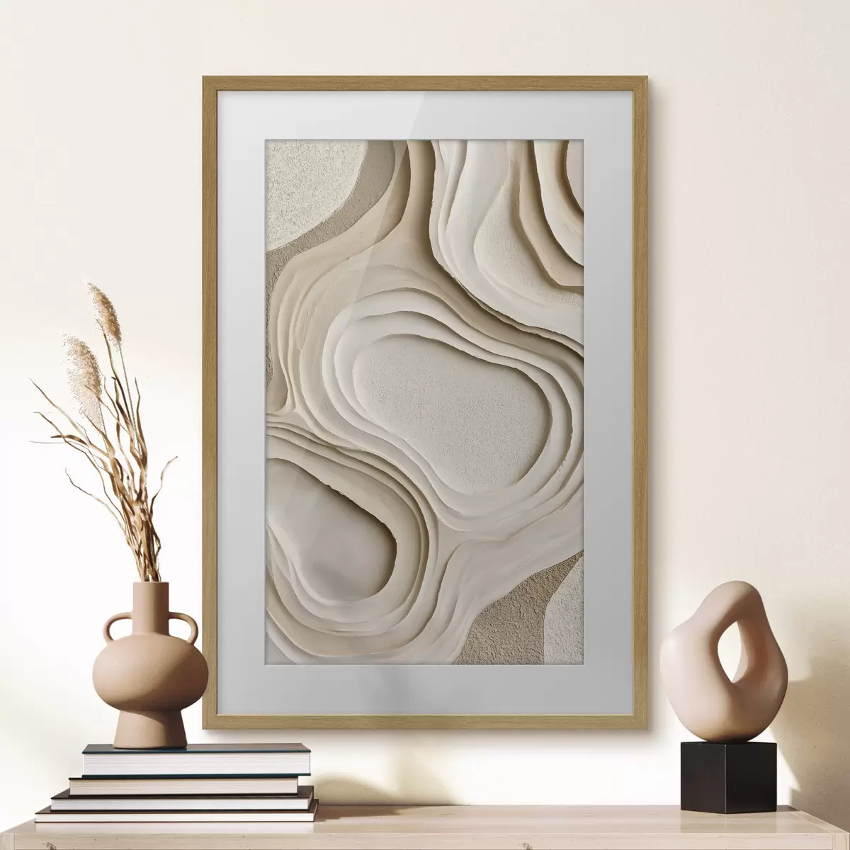 Poster Abstrakte Texturen mit Schichteffekt f50512