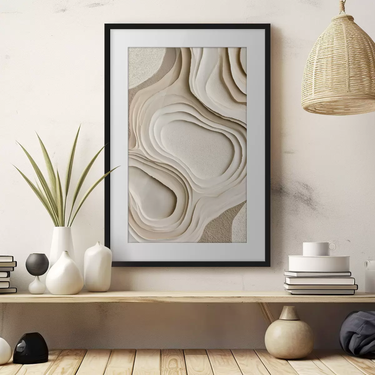 Poster Abstrakte Texturen mit Schichteffekt f50512