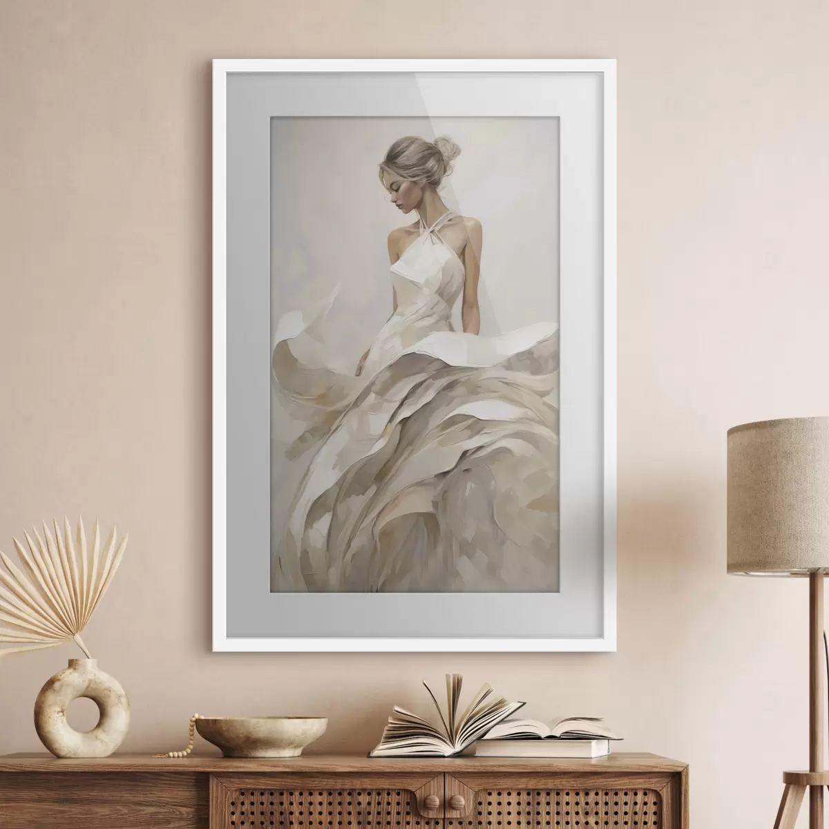 Poster Mädchen im Kleid f50658