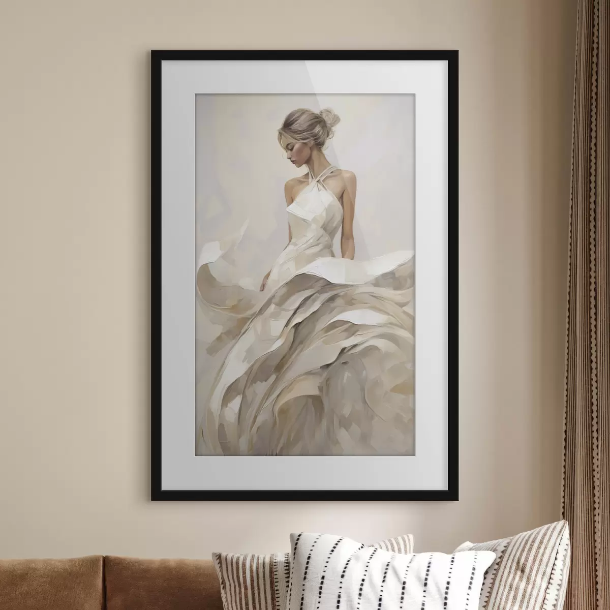 Poster Mädchen im Kleid f50658