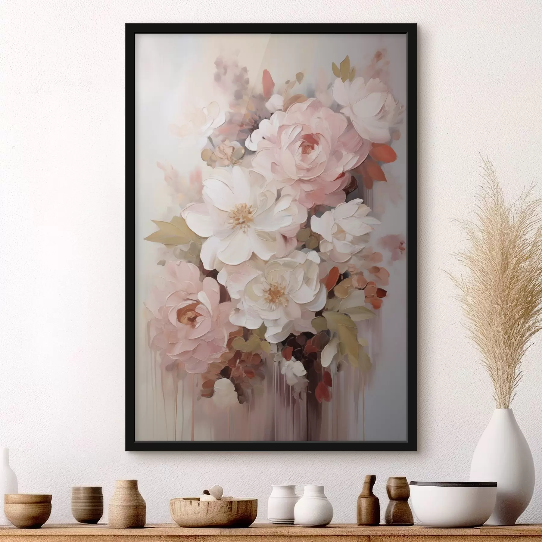 Fototapete Abstrakte Blumen, Nachbildung eines Gemäldes f50676