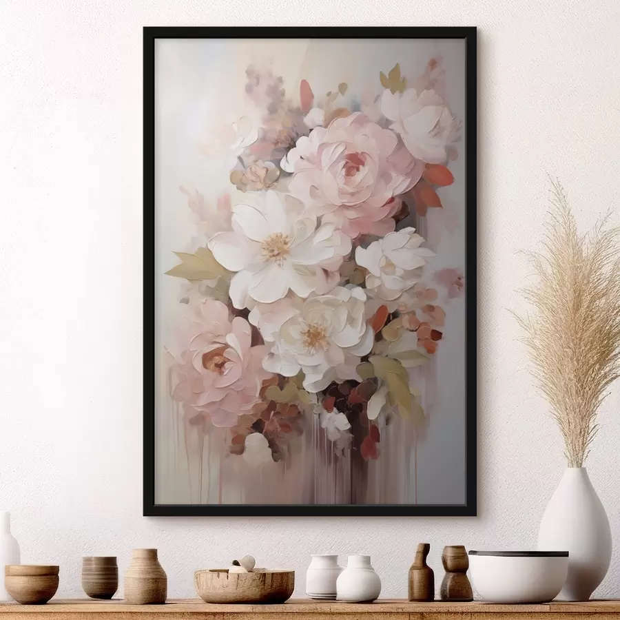 Fototapete Abstrakte Blumen, Nachbildung eines Gemäldes f50676