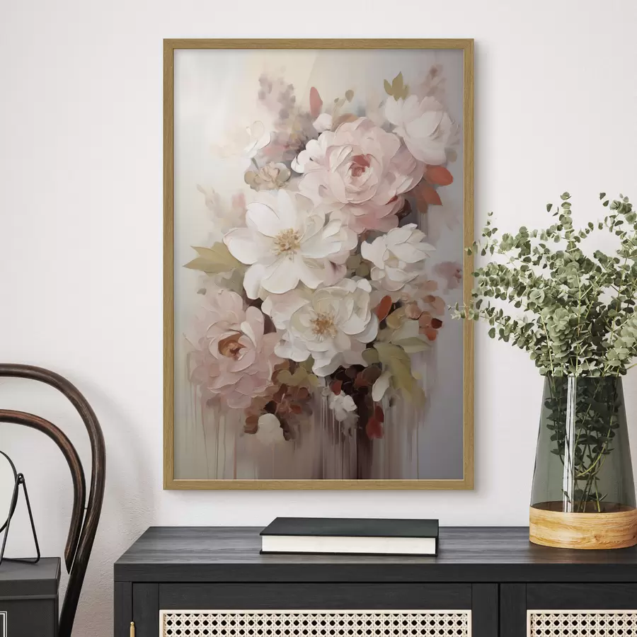Fototapete Abstrakte Blumen, Nachbildung eines Gemäldes f50676