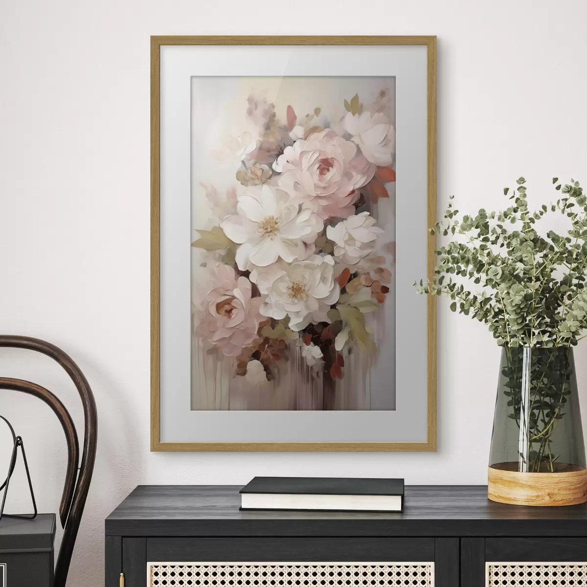 Poster Abstrakte Blumen, Nachbildung eines Gemäldes f50676
