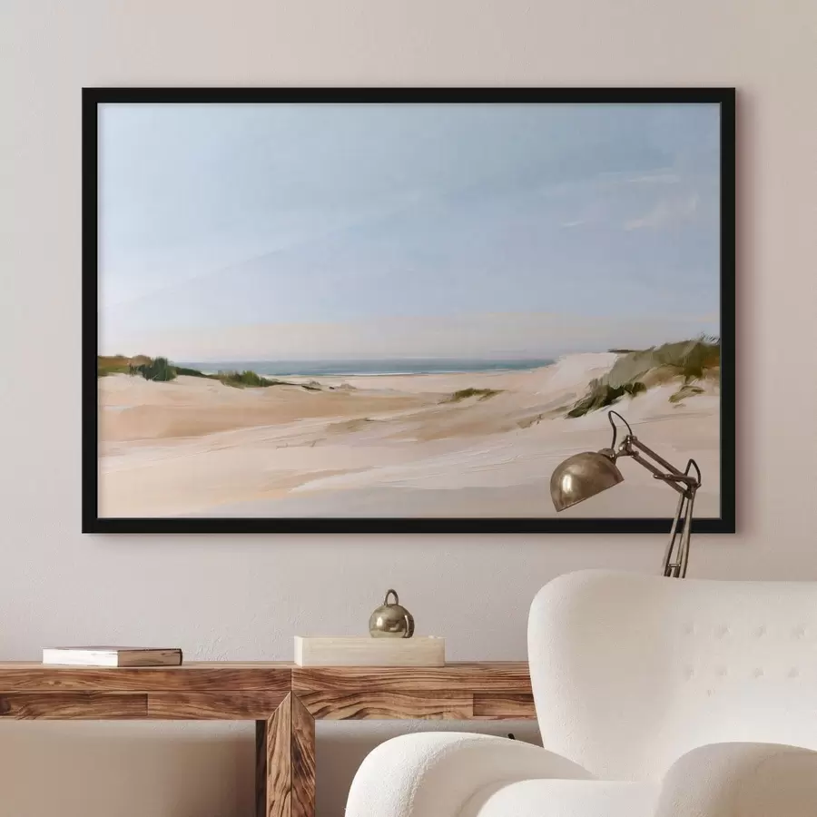 Fototapete Strandgräser am Meer im warmen Licht f50576