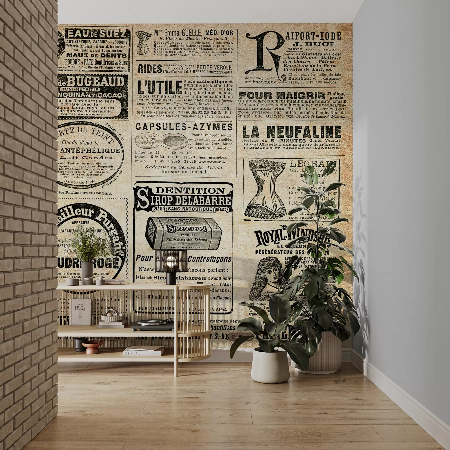 Fototapete Zeitung, Veröffentlichung und Schriftart u56680