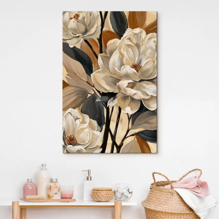 Fototapete Magnolien im Vintage-Stil s50685