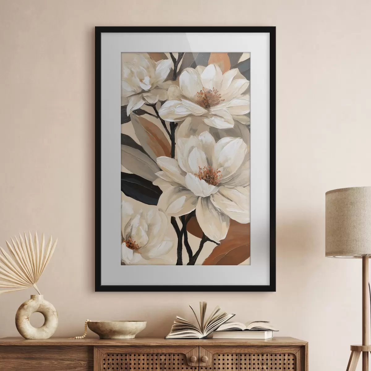 Poster Magnolien im Vintage-Stil f50684