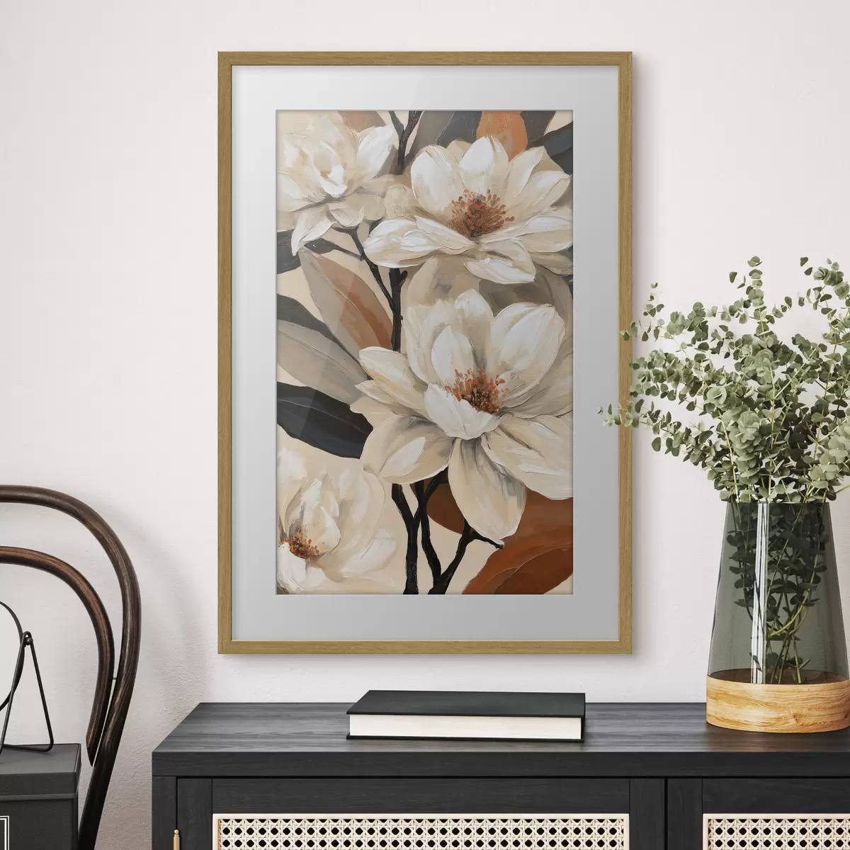 Poster Magnolien im Vintage-Stil f50684