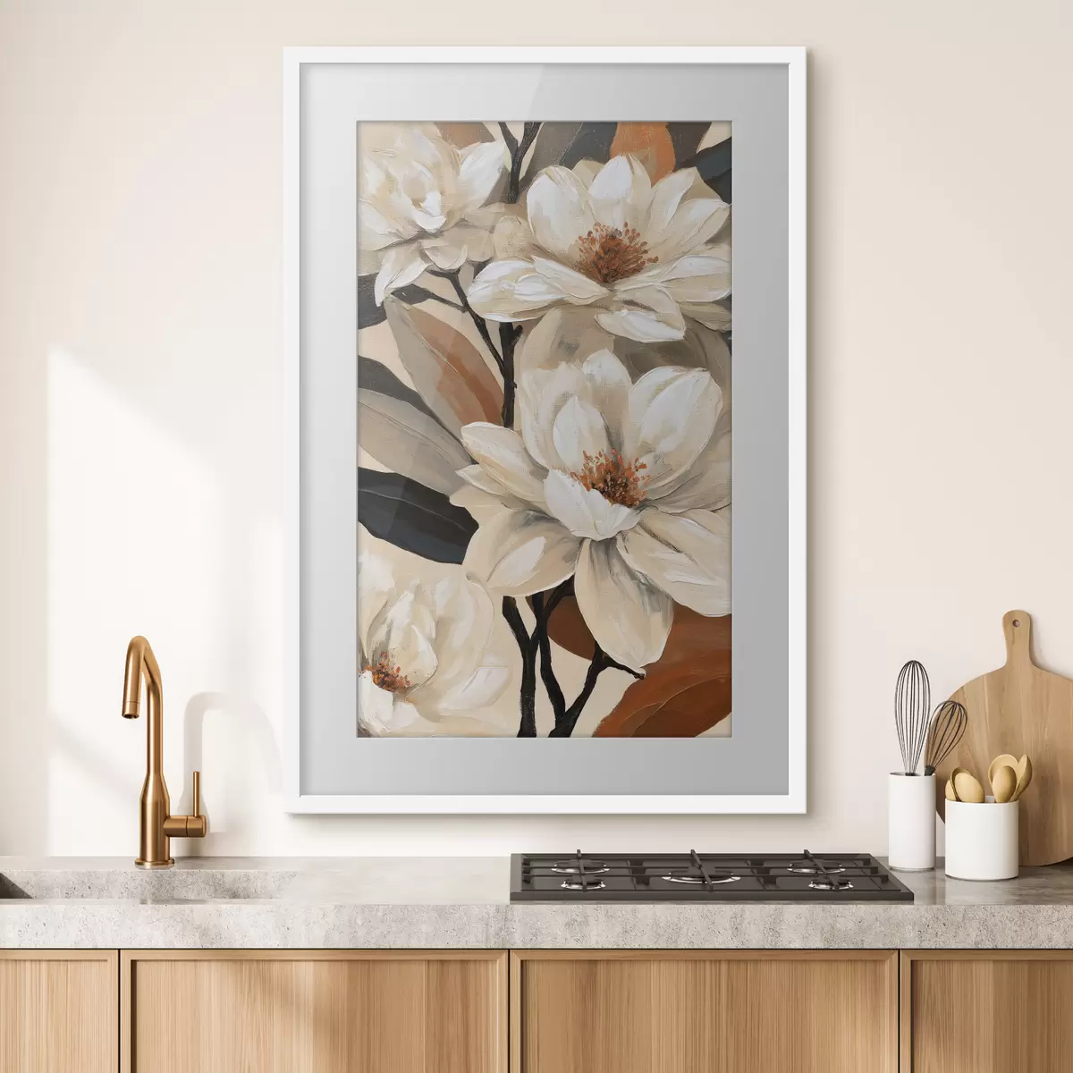 Poster Magnolien im Vintage-Stil f50684