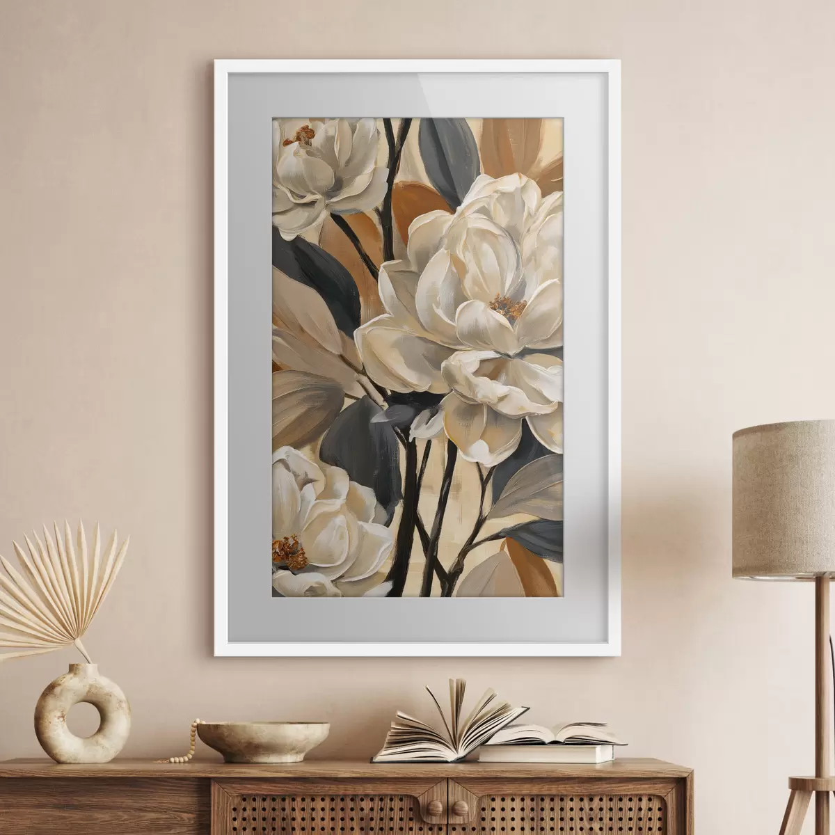 Poster Magnolien im Vintage-Stil f50685