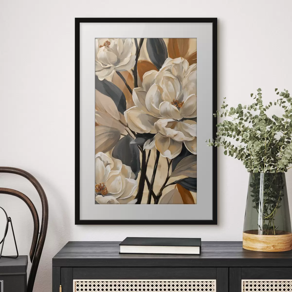 Poster Magnolien im Vintage-Stil f50685