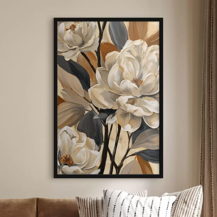 Fototapete Magnolien im Vintage-Stil f50685