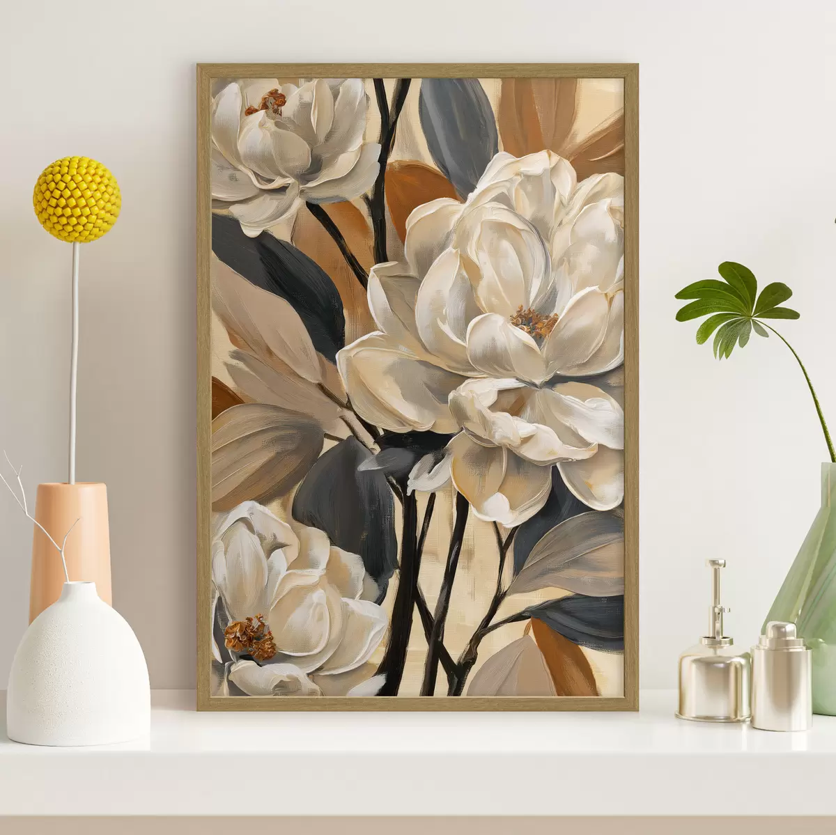Poster Magnolien im Vintage-Stil f50685