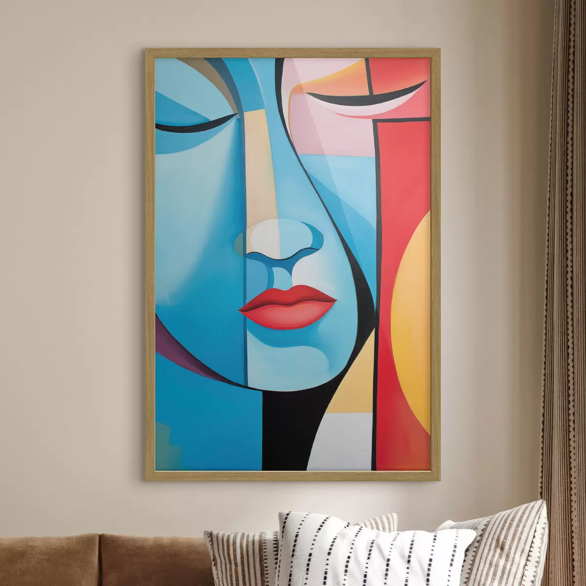 Poster Abstraktes Gesicht f50700