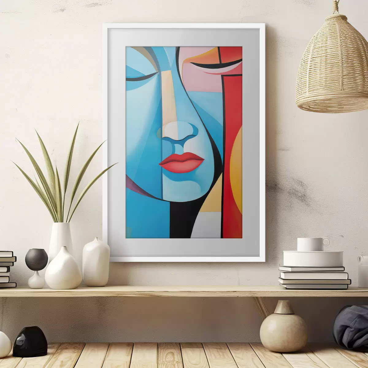 Poster Abstraktes Gesicht f50700