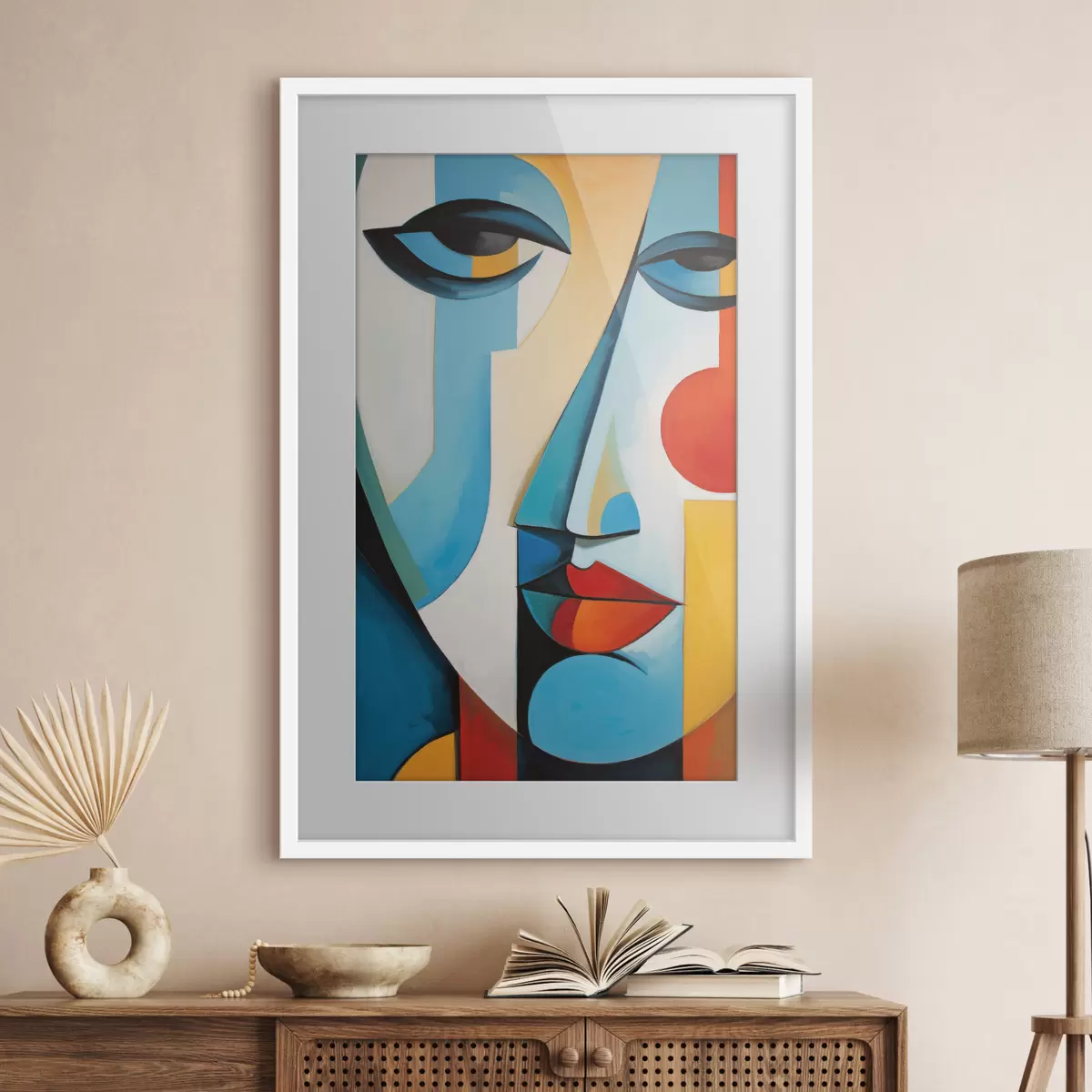 Poster Abstraktes Gesicht f50701