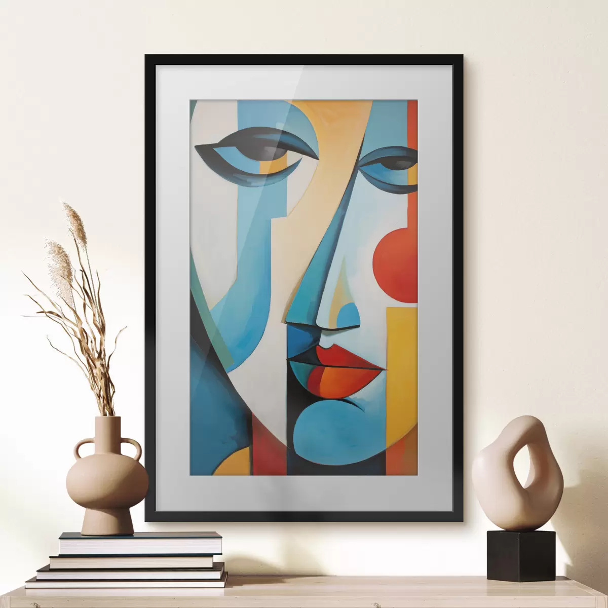 Poster Abstraktes Gesicht f50701