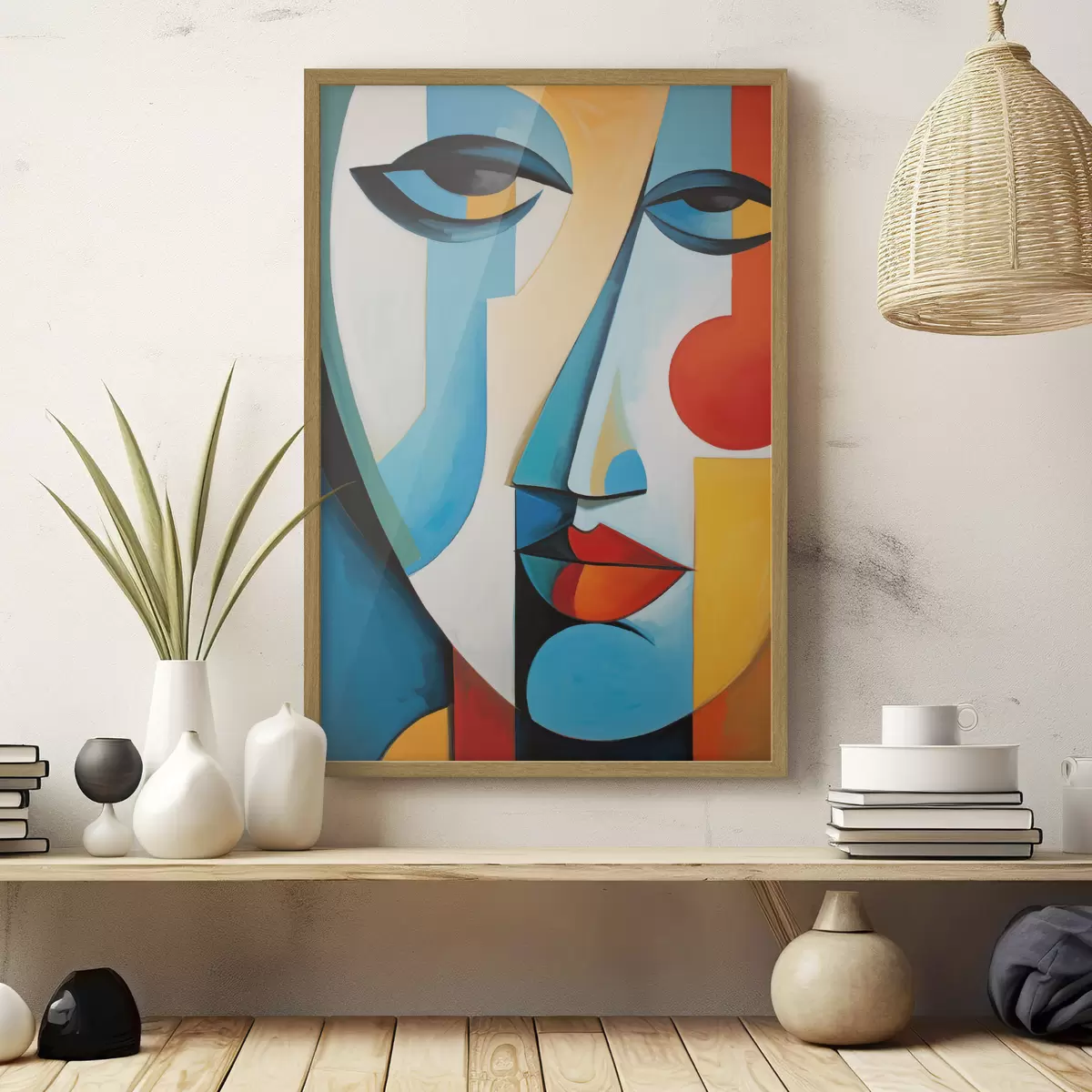 Poster Abstraktes Gesicht f50701