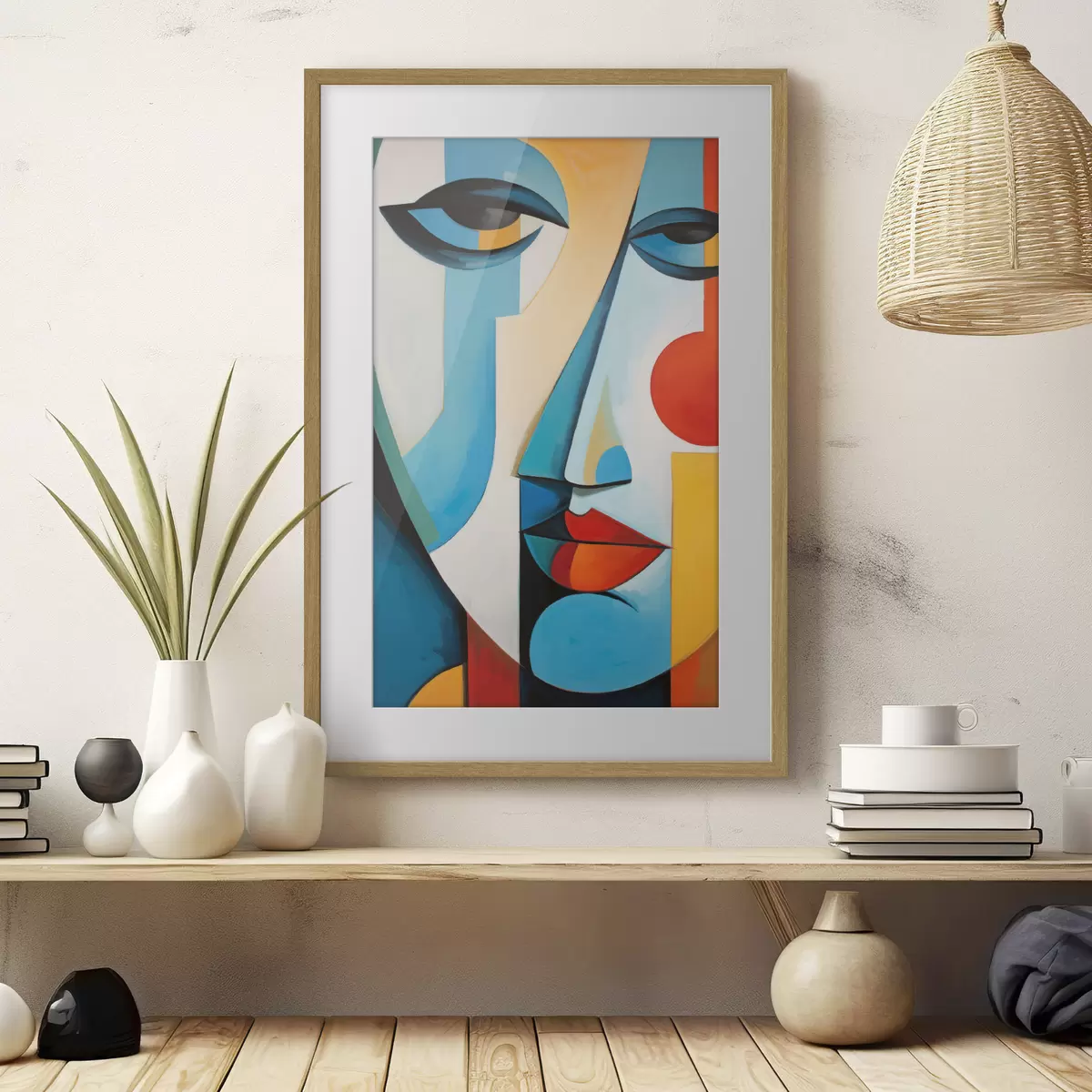 Poster Abstraktes Gesicht f50701