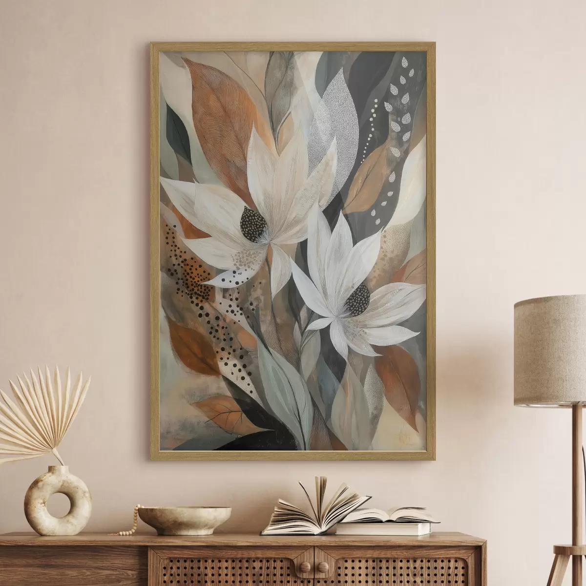 Poster Abstrakte Blumen f50705