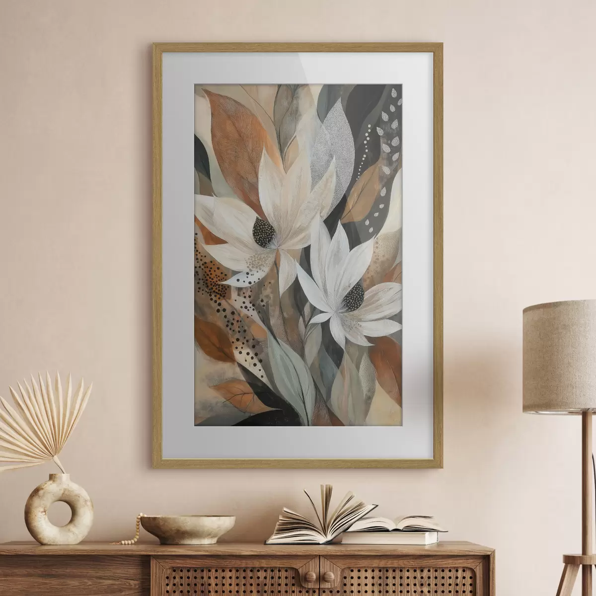 Poster Abstrakte Blumen f50705