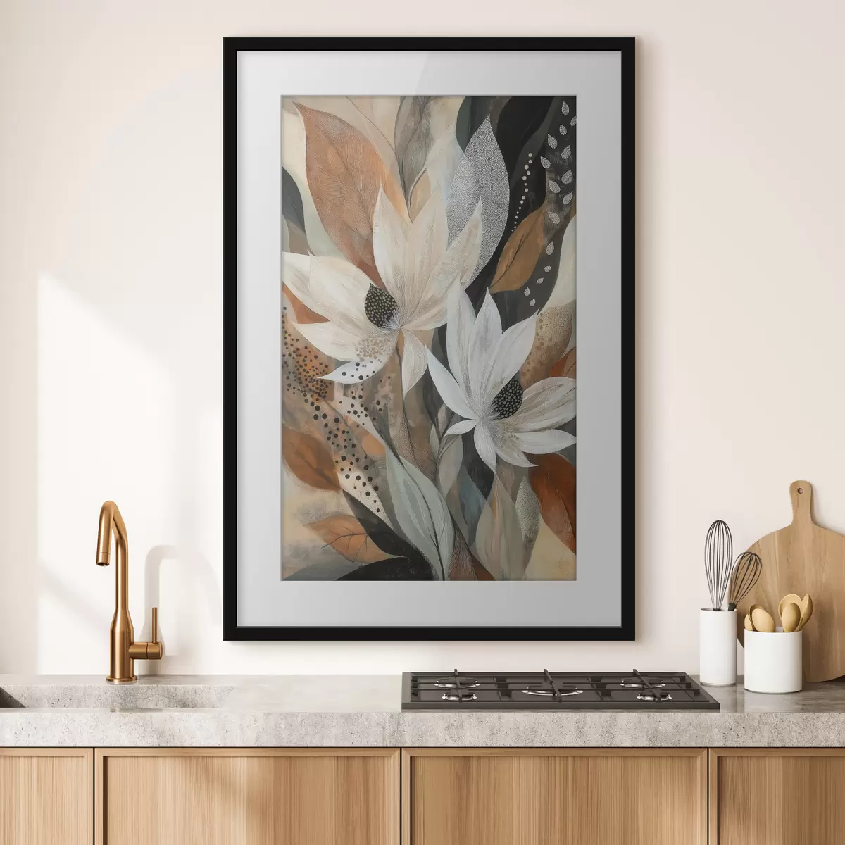 Poster Abstrakte Blumen f50705