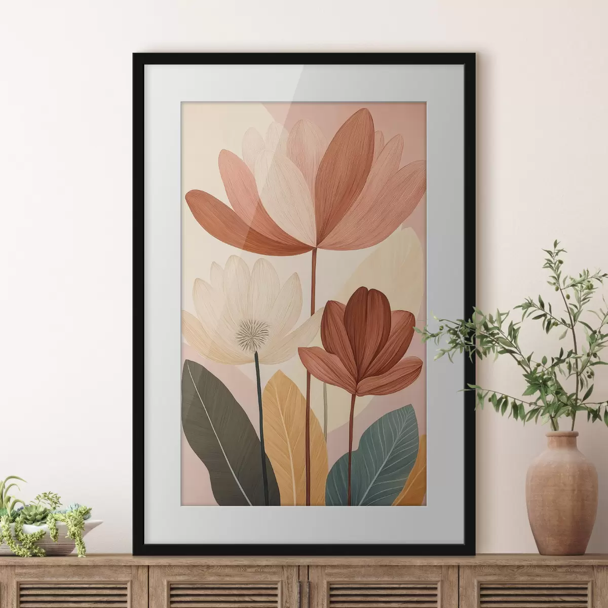 Poster Abstrakte Blumen f50706