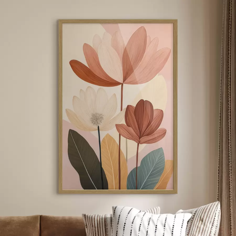 Fototapete Abstrakte Blumen f50706