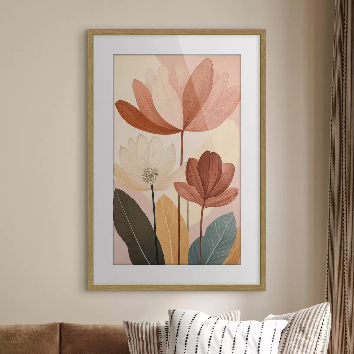 Poster Abstrakte Blumen f50706