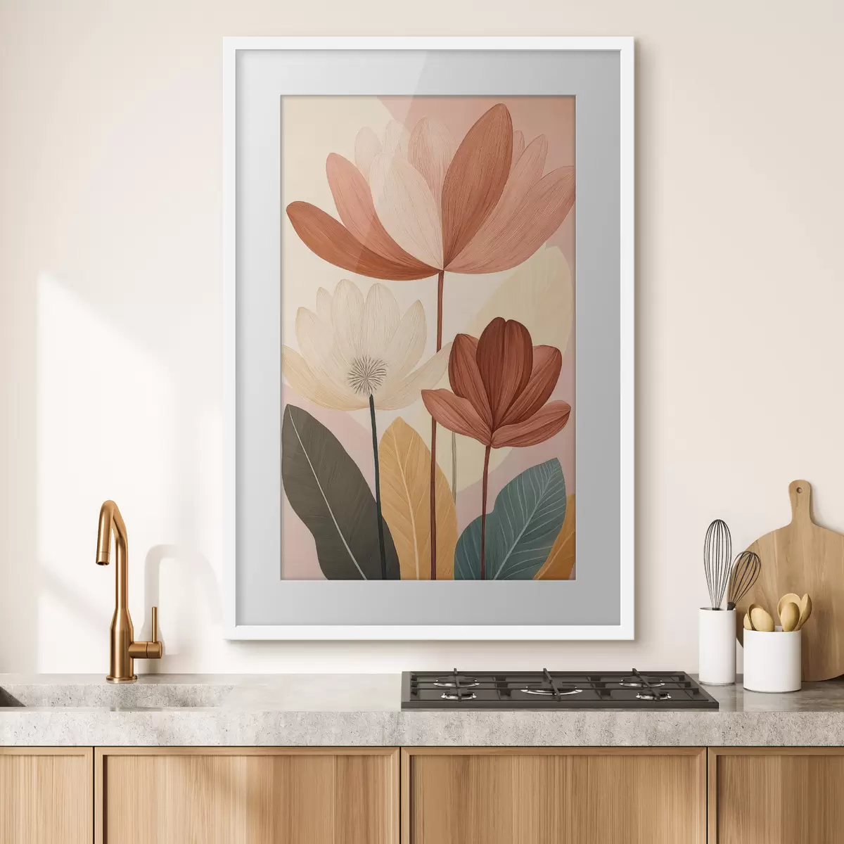 Poster Abstrakte Blumen f50706