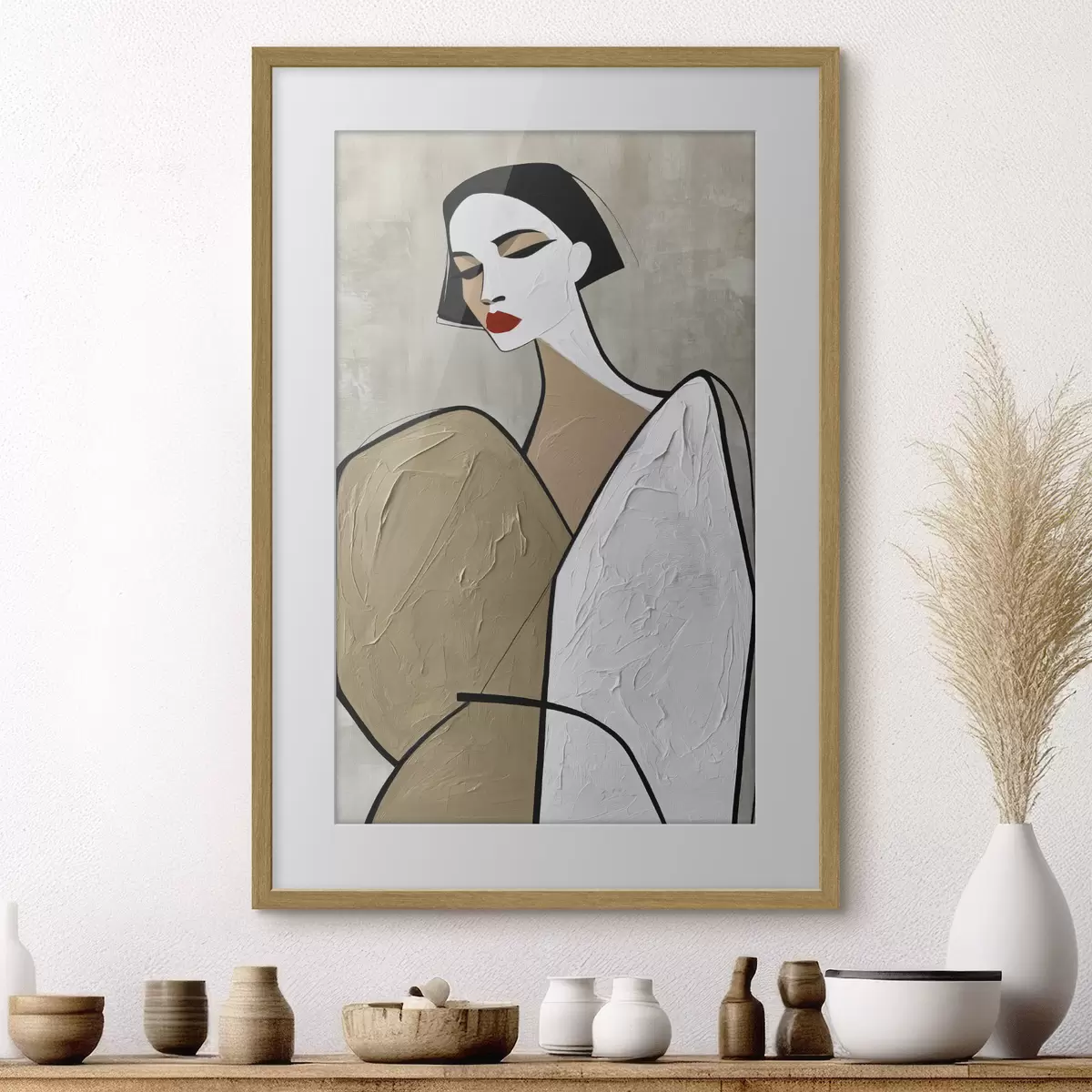 Poster Porträt einer modernen Frau f50714