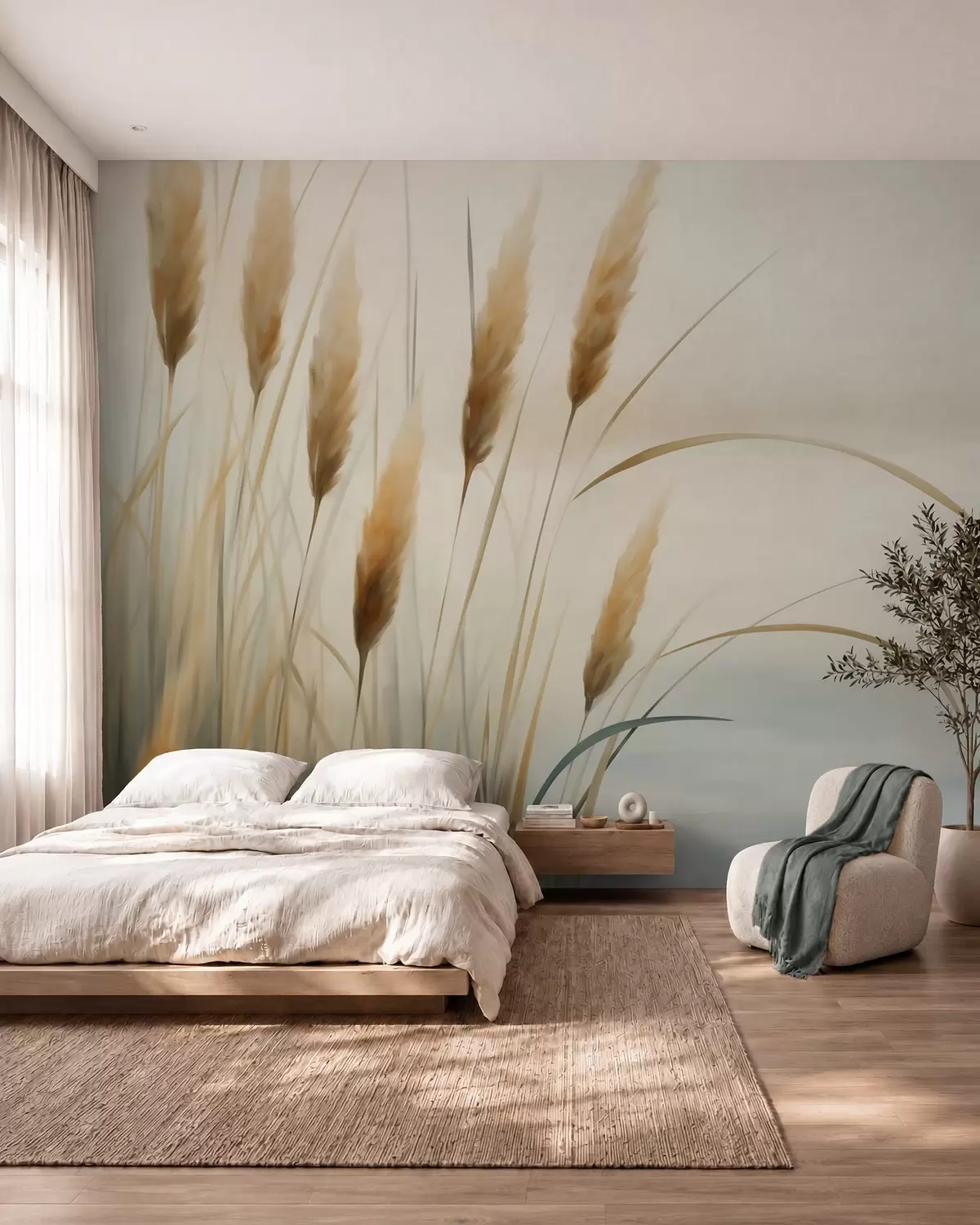 Fototapete Goldene Halme w05902