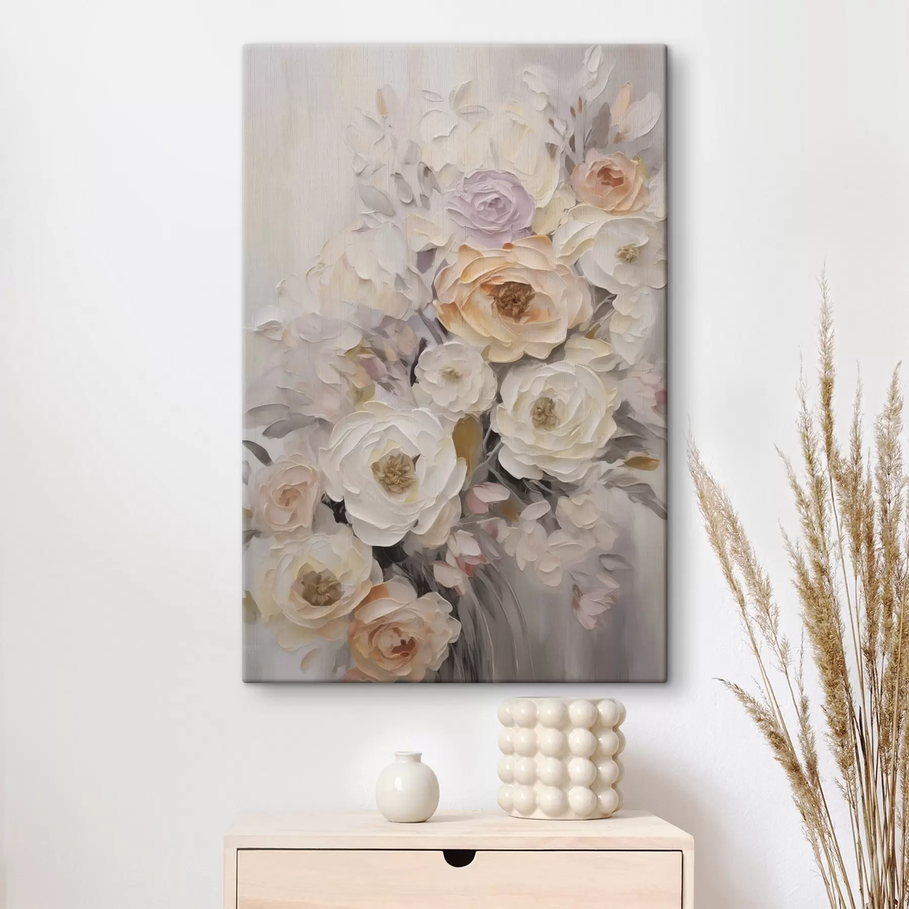 Fototapete Abstrakte Rosen, Nachbildung eines Gemäldes s50766