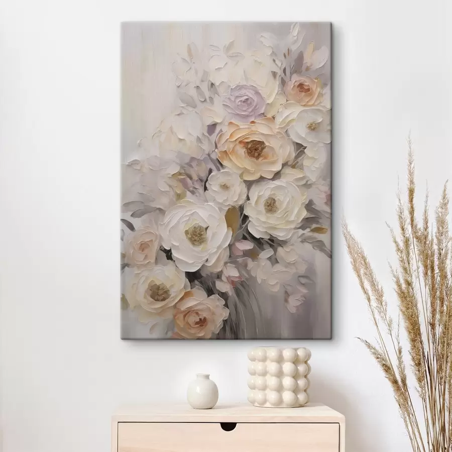 Fototapete Abstrakte Rosen, Nachbildung eines Gemäldes s50766