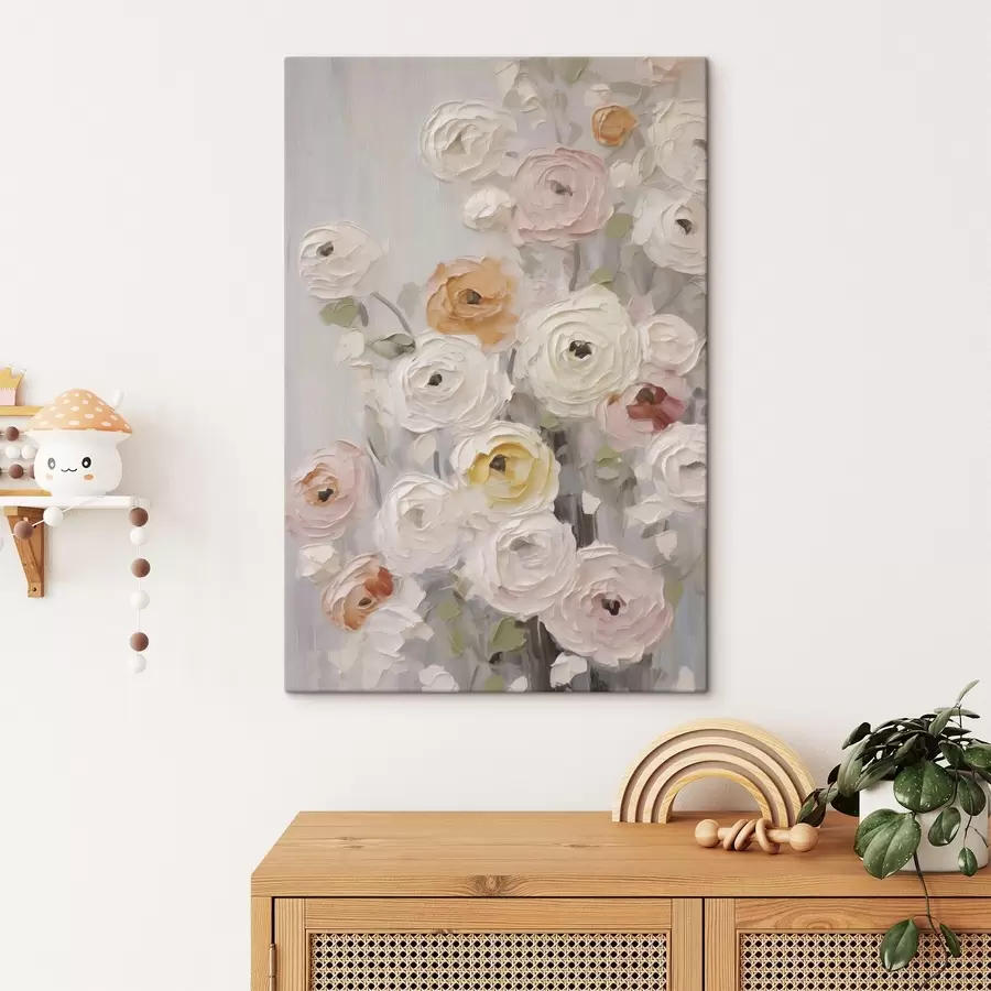 Fototapete Abstrakte Blumen, Nachbildung eines Gemäldes s50765