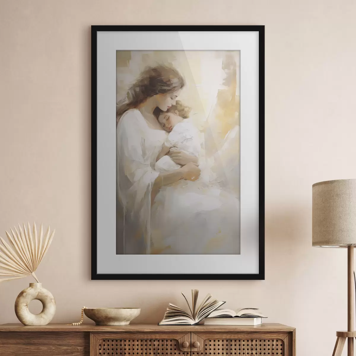 Poster Frau und Farben f50674
