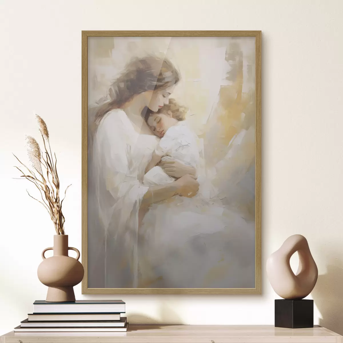 Poster Frau und Farben f50674