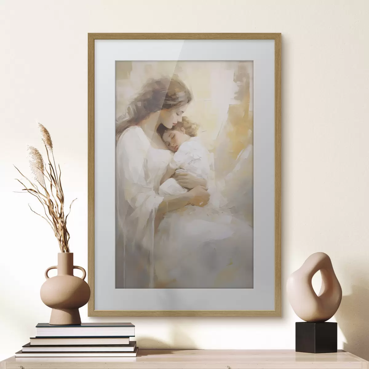 Poster Frau und Farben f50674